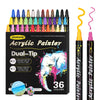 Rotuladores de Pintura Acrílica de Punta Dual - Set de 36 Colores