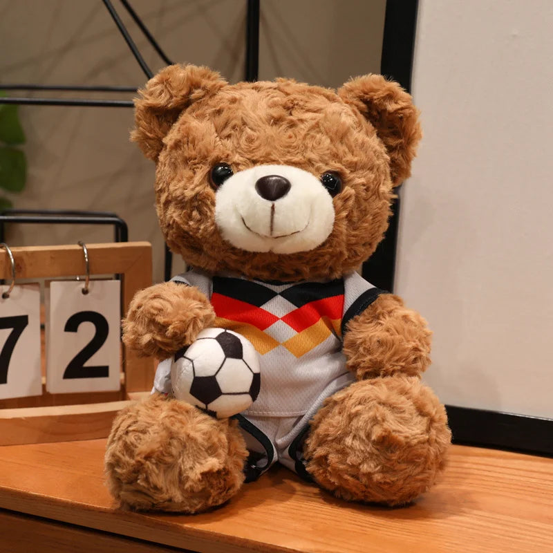 Kawaii Football Bear Plush Toy