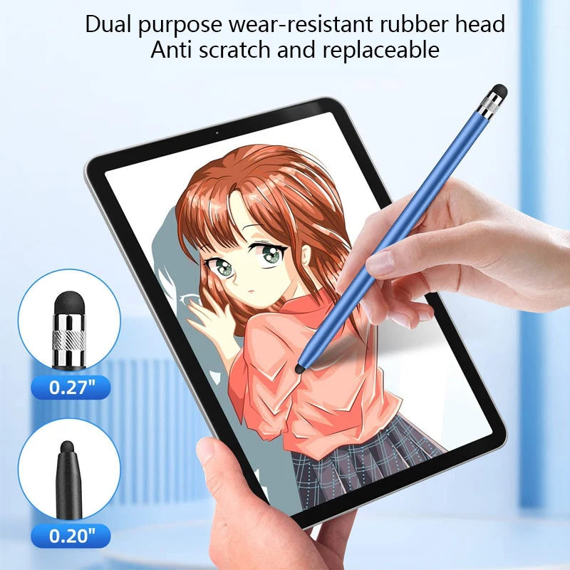 Universal Dual-Tip Capacitive Stylus Pen for Tablets and Smartphones