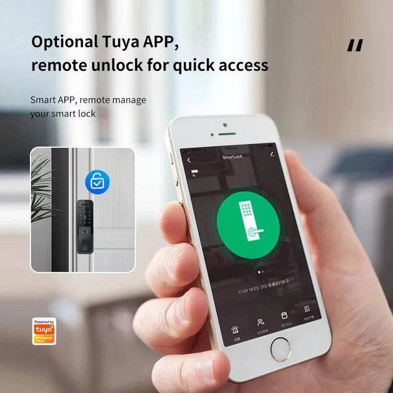 Smart Palm & Face Recognition Door Lock with WiFi App Control