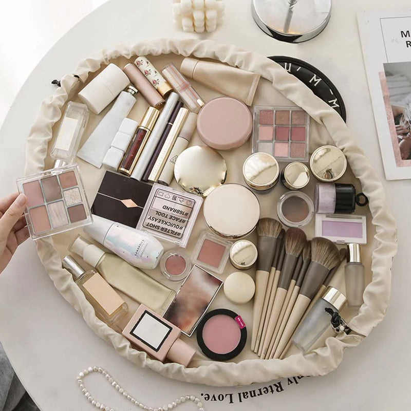Trousse de Maquillage Barrique Spacieuse avec Cordon