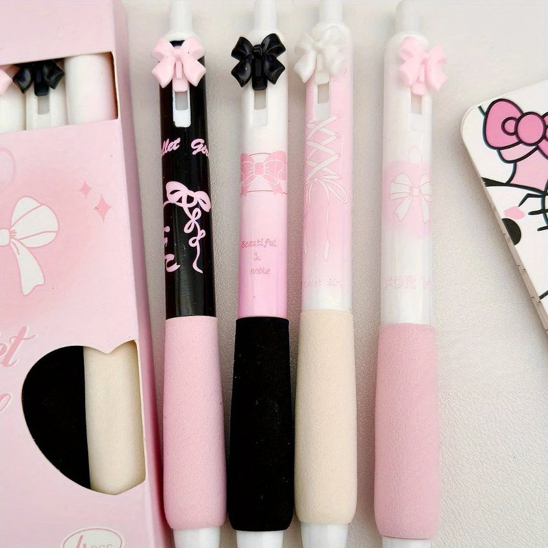Cute Retractable Cartoon Gel Pens (Set of 4)