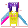 A yellow fashion doll accessory set featuring a purple plastic frame and pink accents.