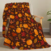 Vibrant Gradient Fleece Throw Blanket with Artistic Portraits