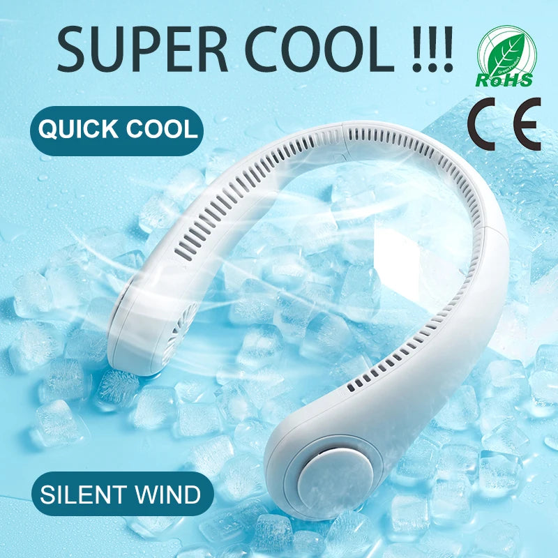Ventilateur de cou sans pales avec batterie rechargeable