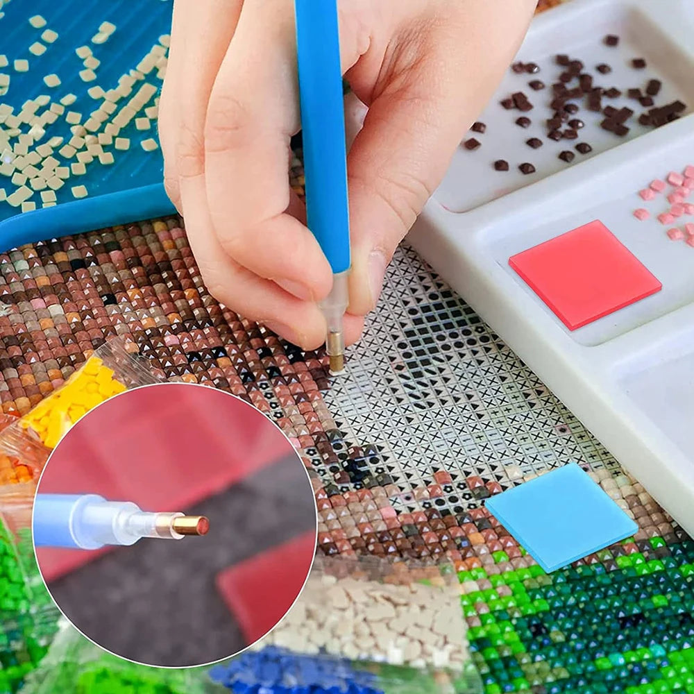 Diamond Painting Glue Clay Set - 40 Pieces of Clear Sticky Wax for Precision Bead Placement