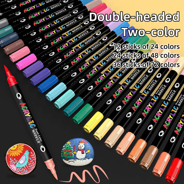Dual-Tip Acrylic Paint Markers