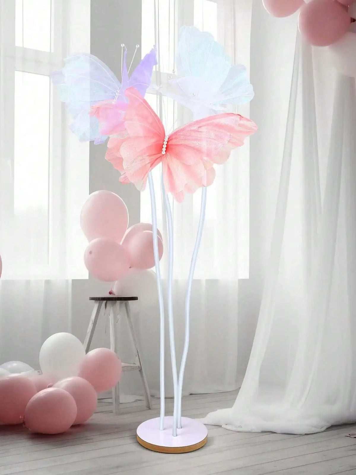 Lifelike 3D Silk Butterfly Decoration for Events and Photography