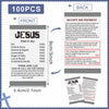 Inspirational Faith Cards with Bible Verses (Set of 100)