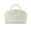 Wide-Open Lay-Flat Makeup Bag with Water-Resistant Lining