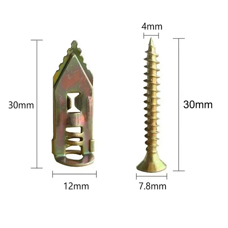 Heavy-Duty Self-Drilling Drywall Anchors with Screws