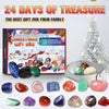 24-Day Crystal Advent Calendar – Natural Chakra Gemstones for Mindfulness & Holiday Countdown