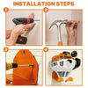 Heavy-Duty Wall-Mounted Trimmer & Tool Rack