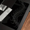 Large Gothic Centipede Gaming Mouse Pad with Spine Ribs