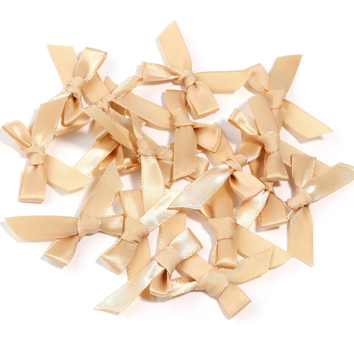 Satin Ribbon Bows for Crafts and DIY Projects (50-Pack)