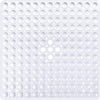 White non-slip shower mat with suction cups for bathtub and bathroom floor