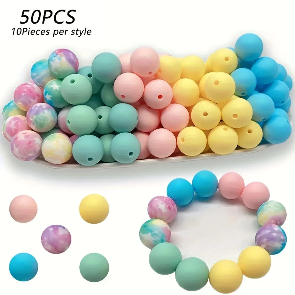 Soft Silicone Floral Beads for Jewelry Making