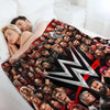 WWE Pro Wrestling Themed Plush Throw Blanket