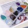 Natural Raw Crystal Gemstone Set with Storage Box