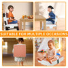 Toddler Booster Seat with Memory Foam Cushion and Safety Belts