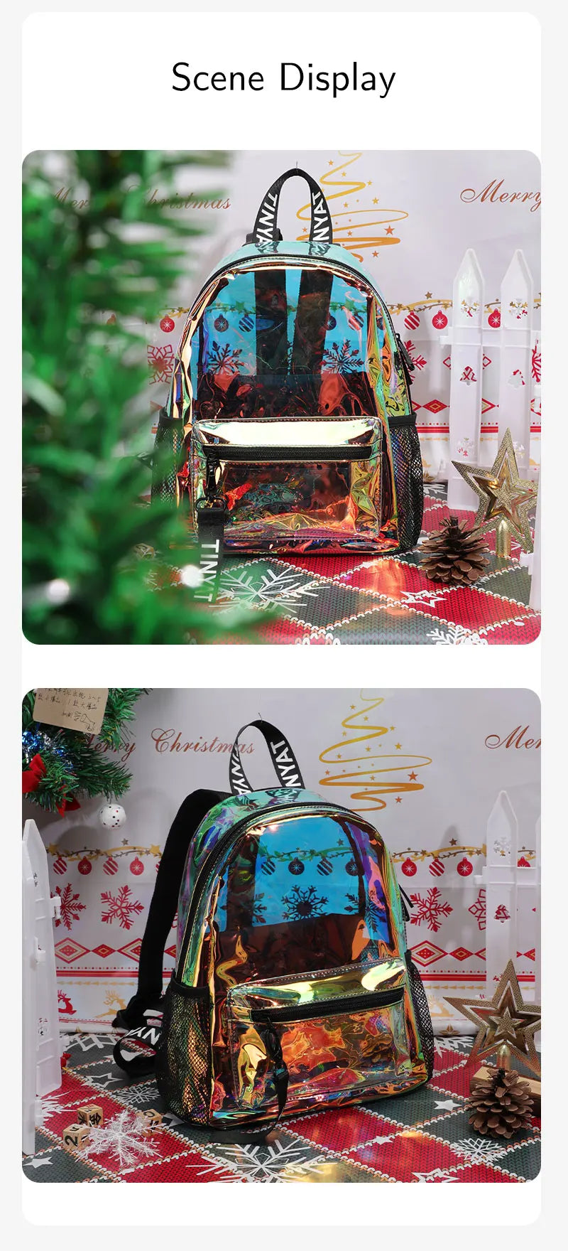 Clear PVC Backpack for Women – Water-Resistant & Festival Ready