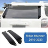 Carbon fiber trim kit for Toyota 4Runner featuring black side window deflectors and trim pieces.