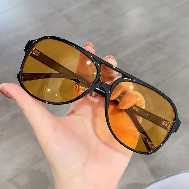 Retro Polarized Pilot Sunglasses