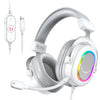 RGB Gaming Headset with 7.1 Surround Sound and Detachable Microphone