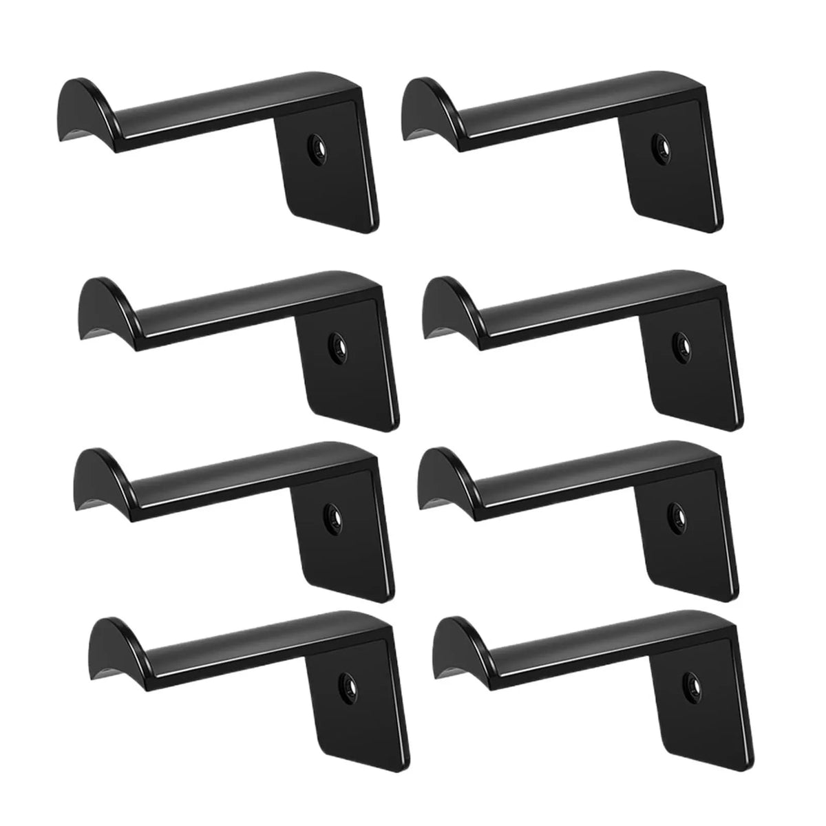 Black minimalist wall-mounted hat hook with strong adhesive