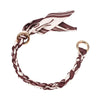 Decorative Silk Scarf Bag Chain with Detachable Bow