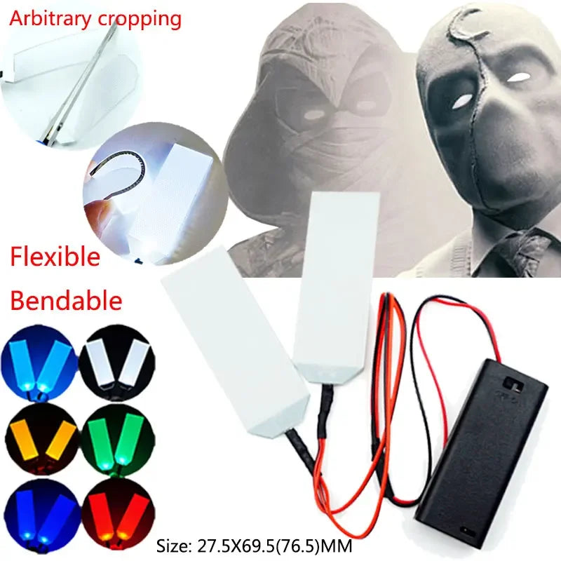 Flexible LED Eye Strips for Cosplay Masks