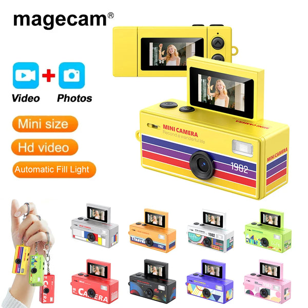 Compact Retro CCD Digital Camera with Flip Screen