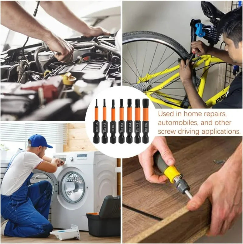 Magnetic Allen Wrench Drill Bit Set with Hex Shank