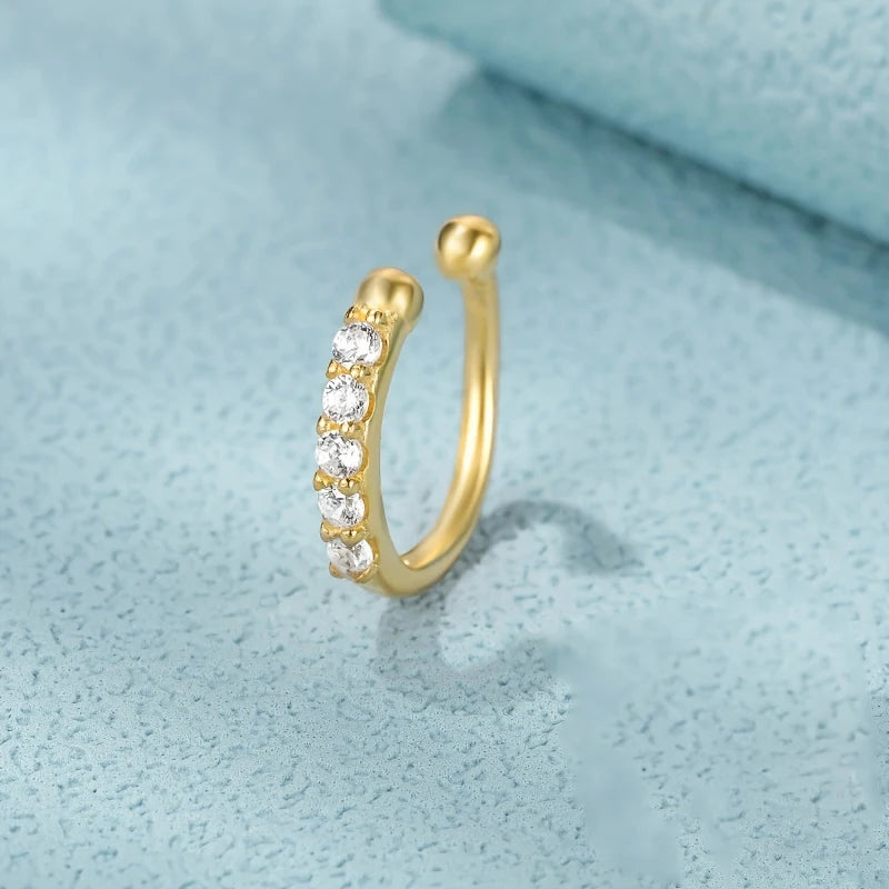 Cuff de Nez Géométrique en Cuivre