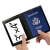 RFID-Blocking Leather Passport Holder with Card Slots
