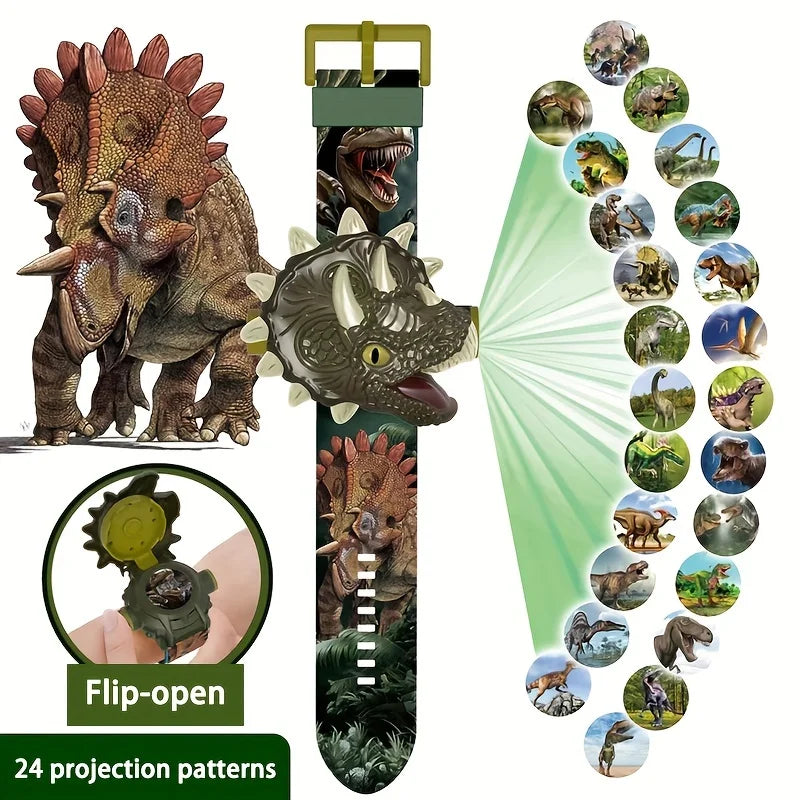 Dinosaur Projection Watch with 24 Light-Up Patterns
