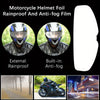 Universal Motorcycle Helmet Visor Rain & Fog Protection Film