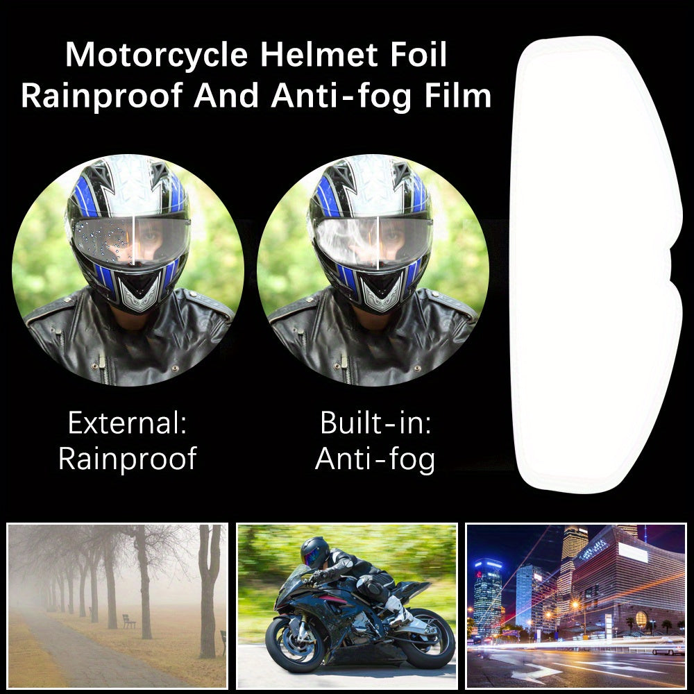 Universal Motorcycle Helmet Visor Rain & Fog Protection Film