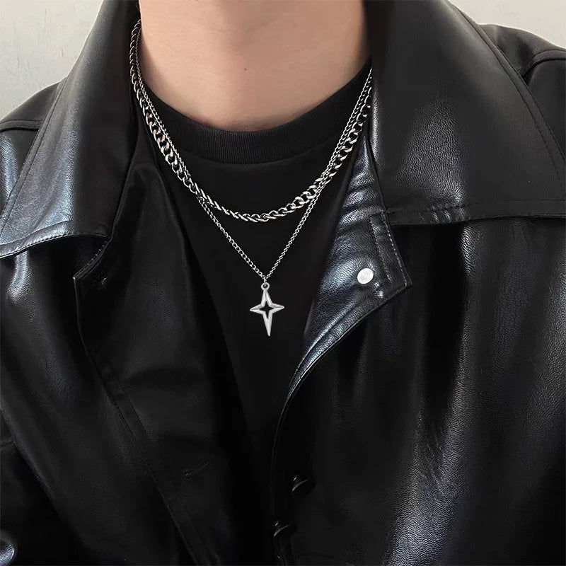 Titanium Kubanstern-Kette