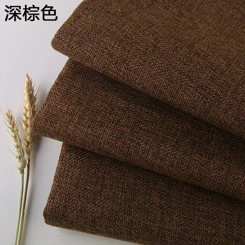 Premium Cotton-Linen Upholstery Fabric – Solid Colors, Durable & Versatile