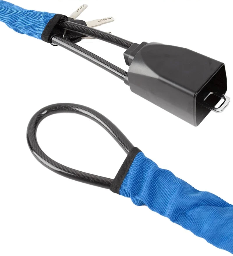 Universal Steering Wheel and Seat Belt Anti-Theft Lock with 2 Keys
