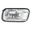 Clear headlight assembly for a Dodge Ram front bumper fog light.