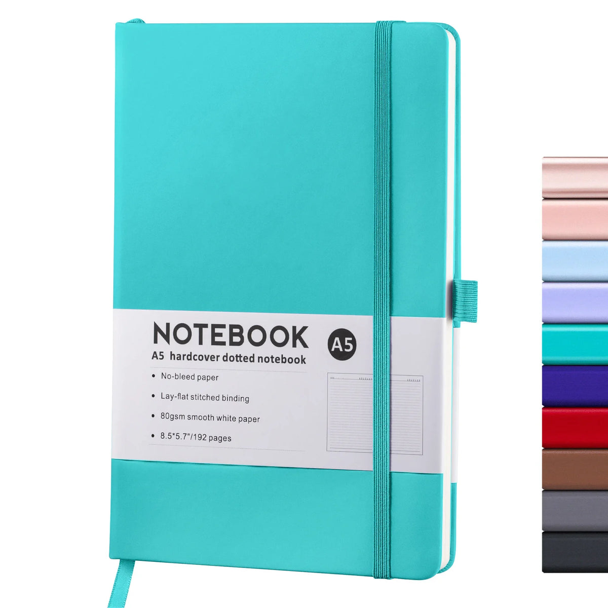Premium PU Leather Hardcover Notebook with Elastic Closure