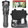 Rechargeable LED Flashlight with LCD Display and Zoom