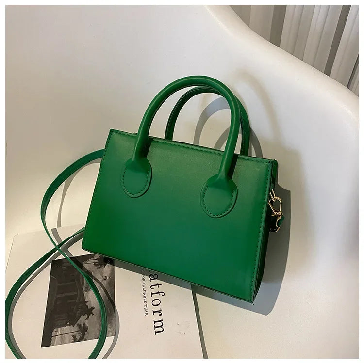 Minimalist Square PU Leather Crossbody Bag