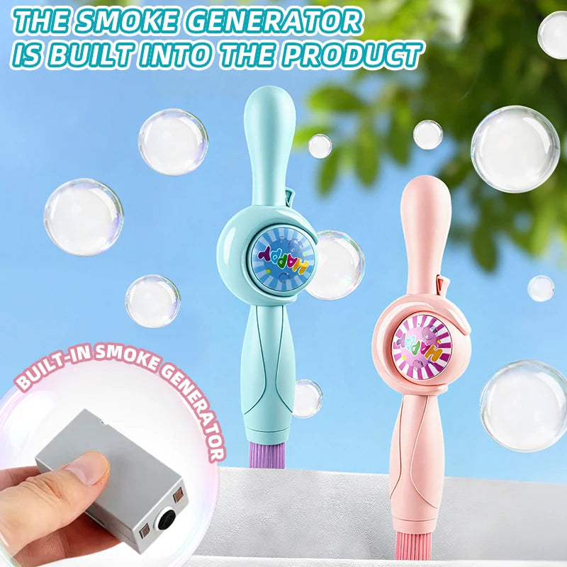 Interactive Smoke Bubble Wand with LED Lights