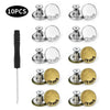 17mm Metal Snap Button Replacement Kit