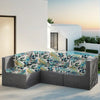 Waterproof Stretch Outdoor Sofa Cover with Tropical Leaf Print