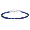 Natural Stone Bead Bracelet with Adjustable Lace-Up Closure