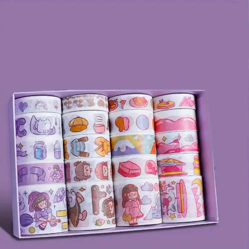 Colección de Cinta Washi Kawaii - 20 Rollos